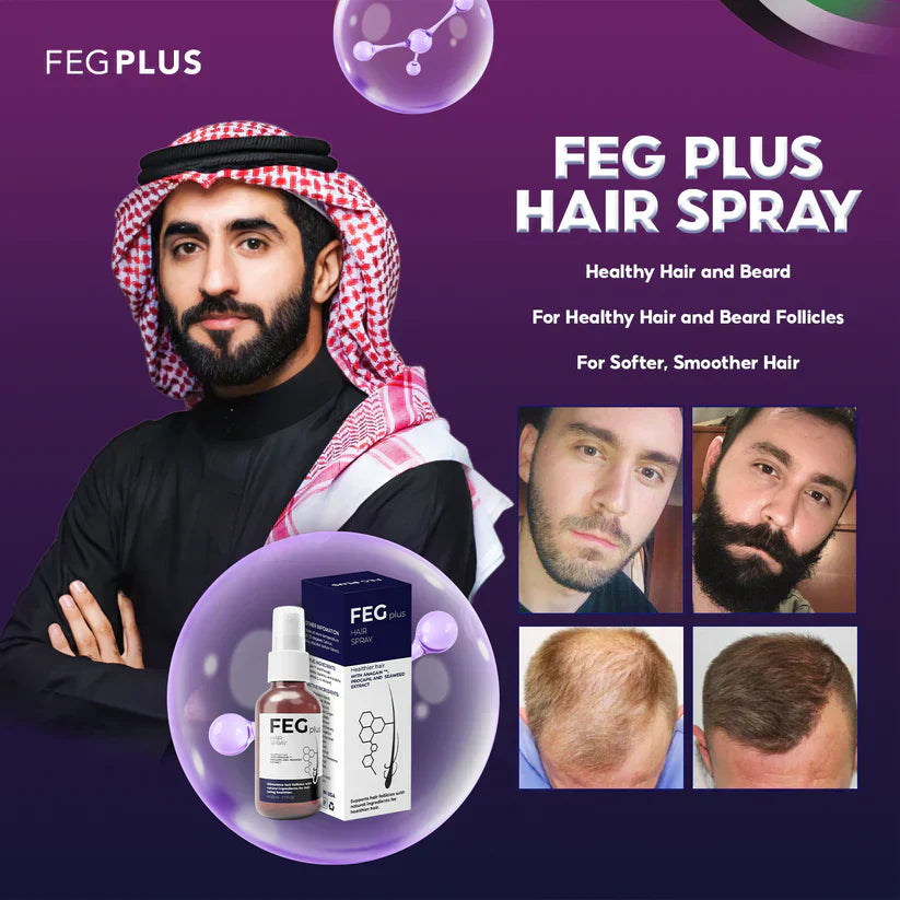 FEG Plus Hair Growth Spray - 100% Original - For Men & Women